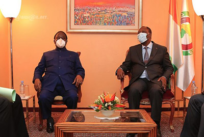 Cote d’ivoire: Décrispation de la situation sociopolitique: Henri Konan Bédié et Alassane Ouattara ont échangé ce mercredi au golf hôtel